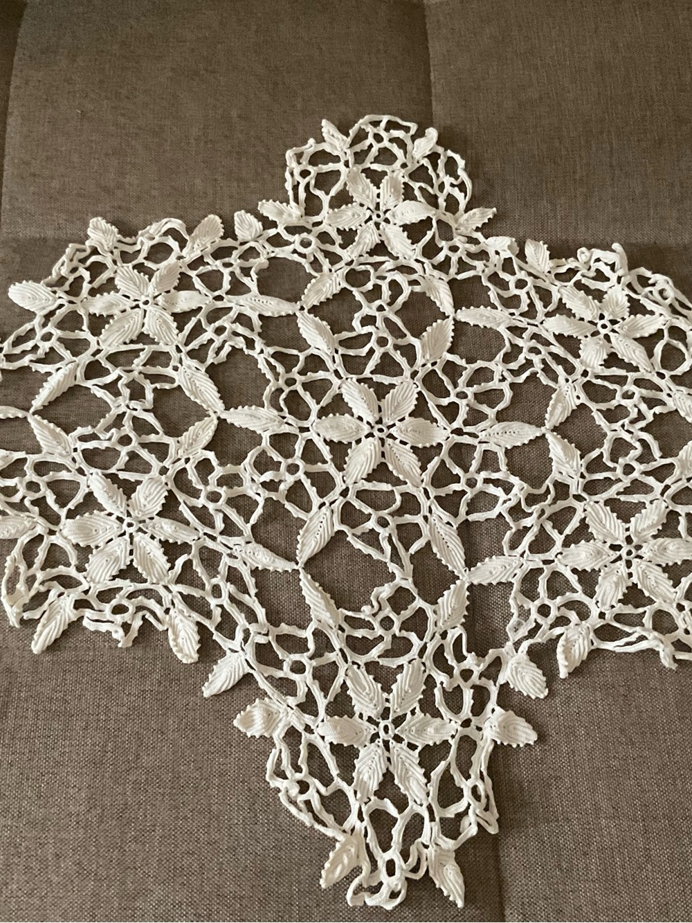 Delicate White Crochet Lace Doily - Classic Table Accent